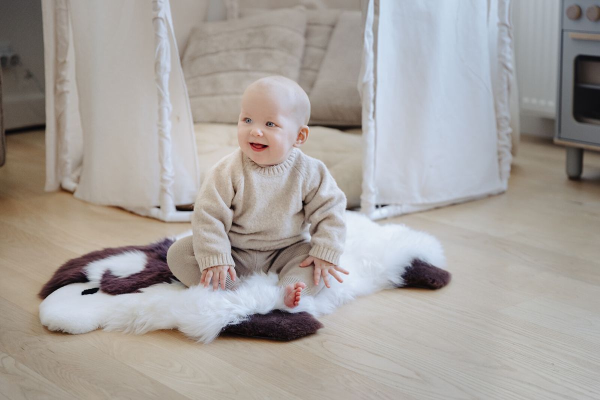 Tapis mouton mignon | Nouvelle-Zélande | 35 × 48 cm Ivoire