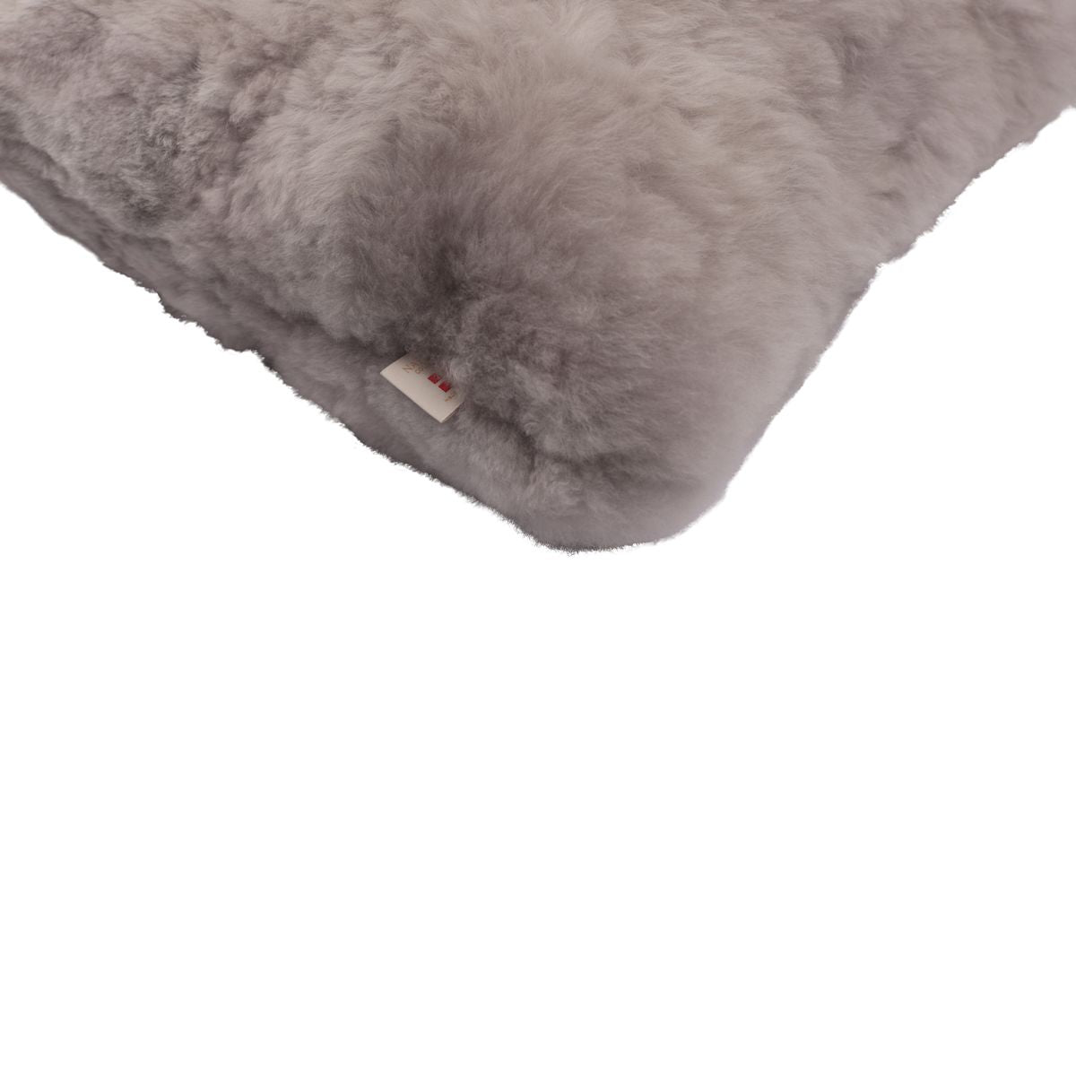 Coussin en alpaga Gris Léger