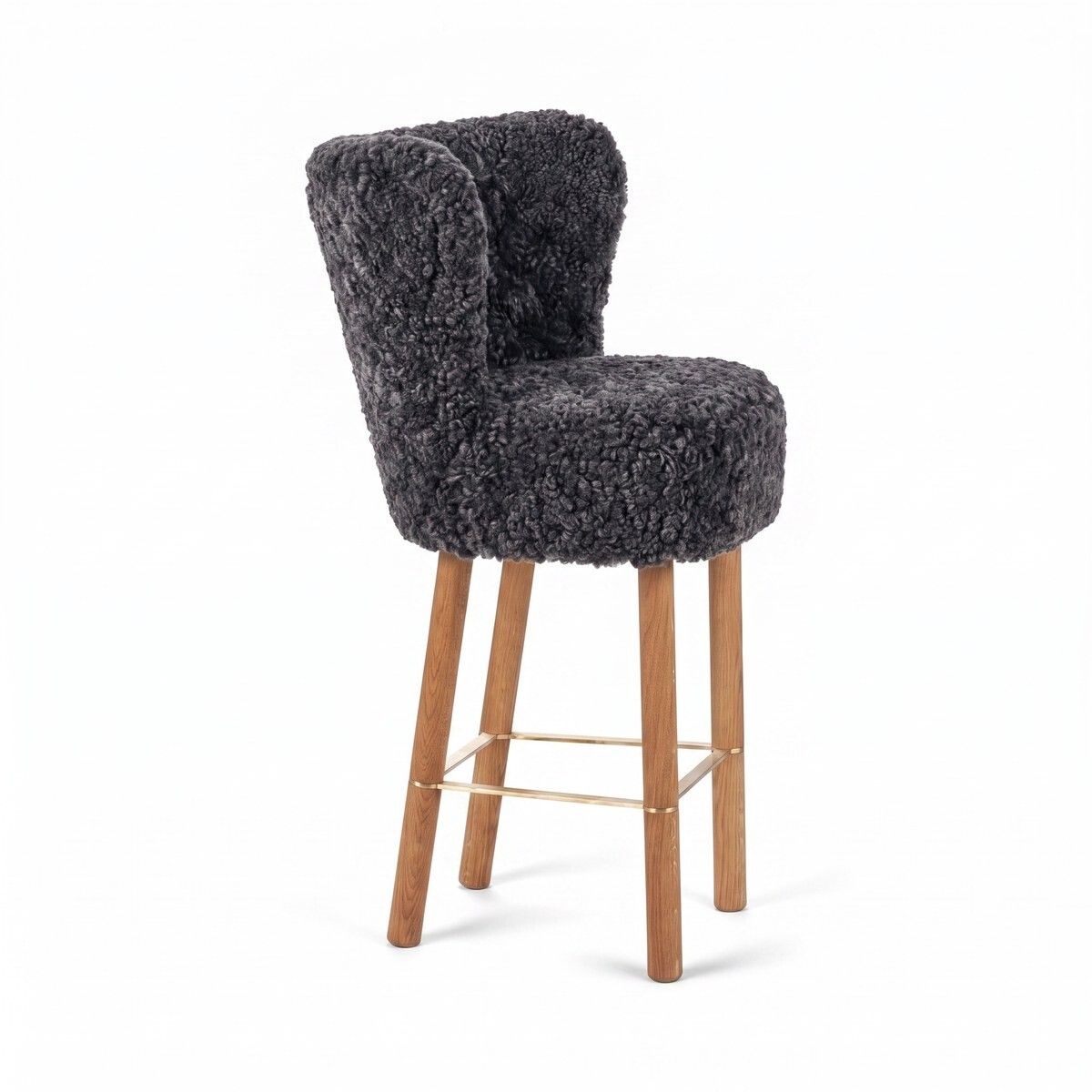 Tabouret de bar Emilia Anthracite