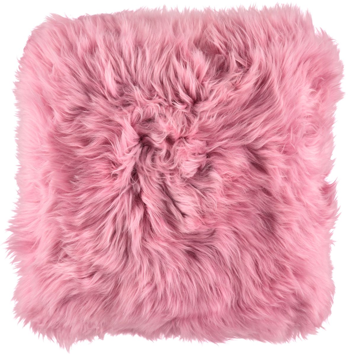 Coussin en peau de mouton longue laine Malaga