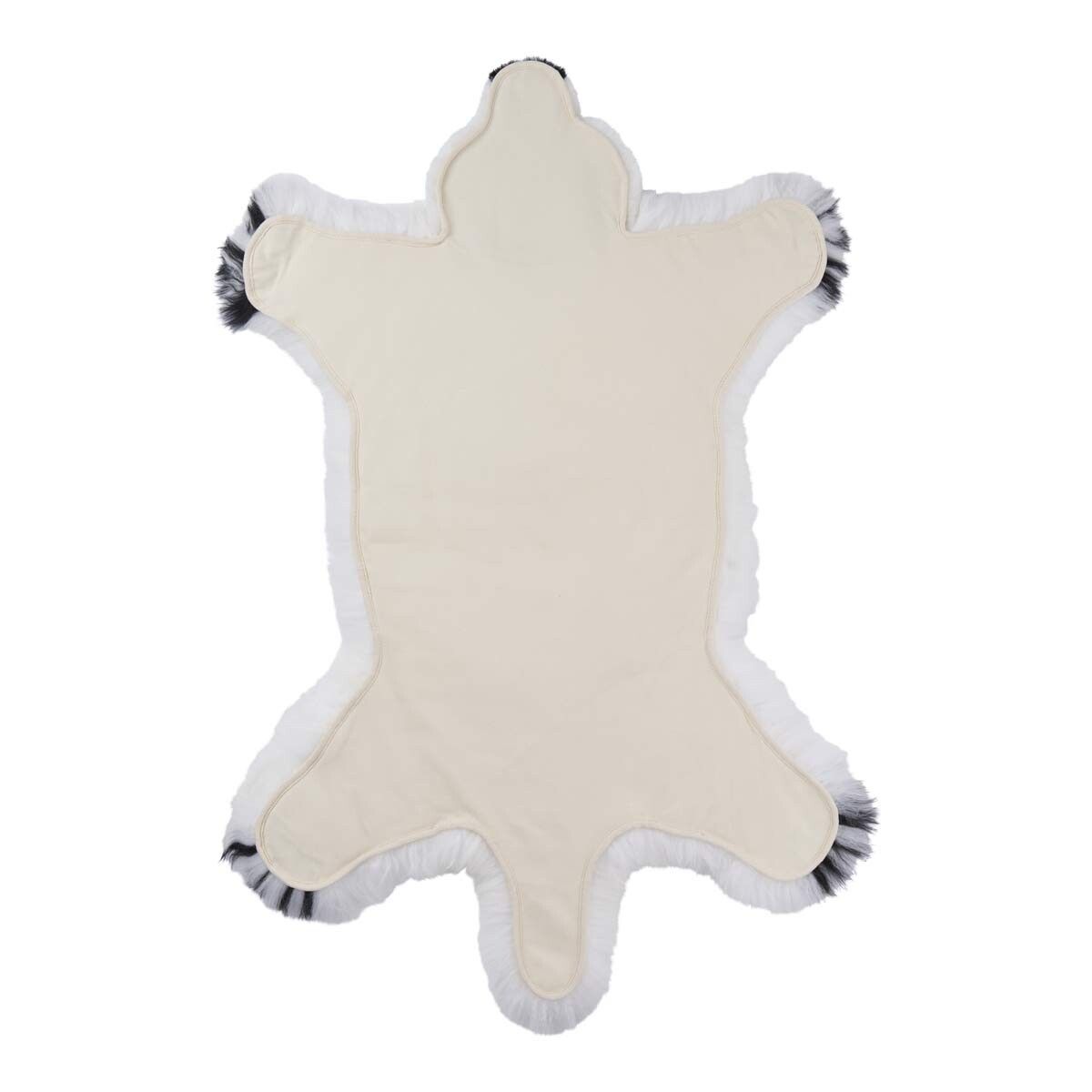 Tapis ours polaire en peau de mouton