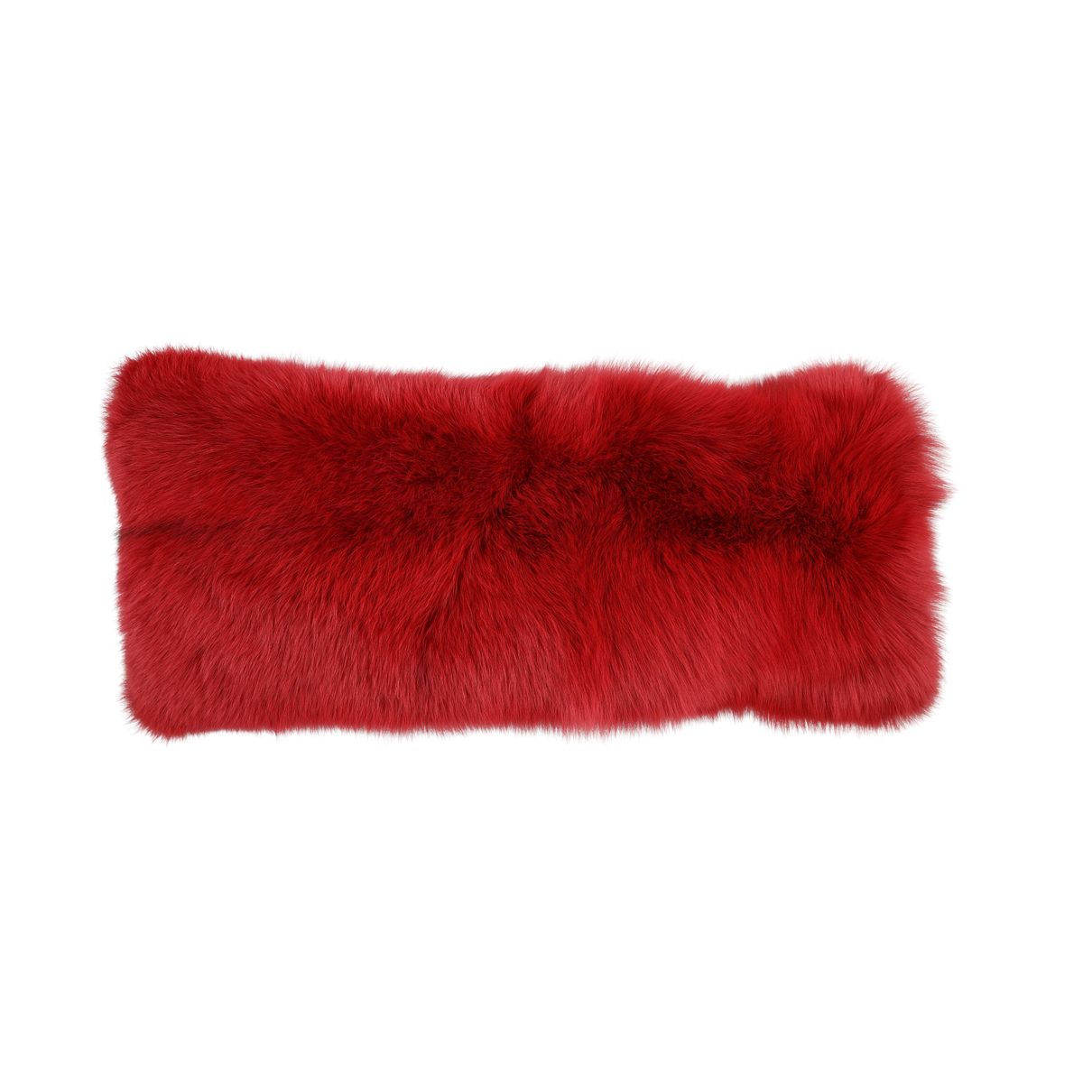 Coussin Premium en Renard | Dos en Cachemire | Norvège | Rouge | 25x55 cm