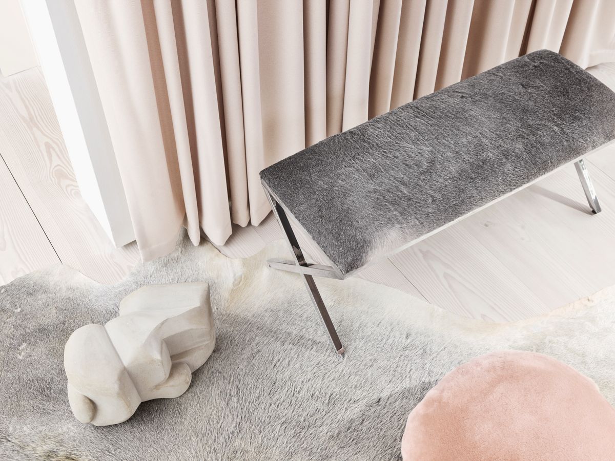 Coussin en velours nordique Perle