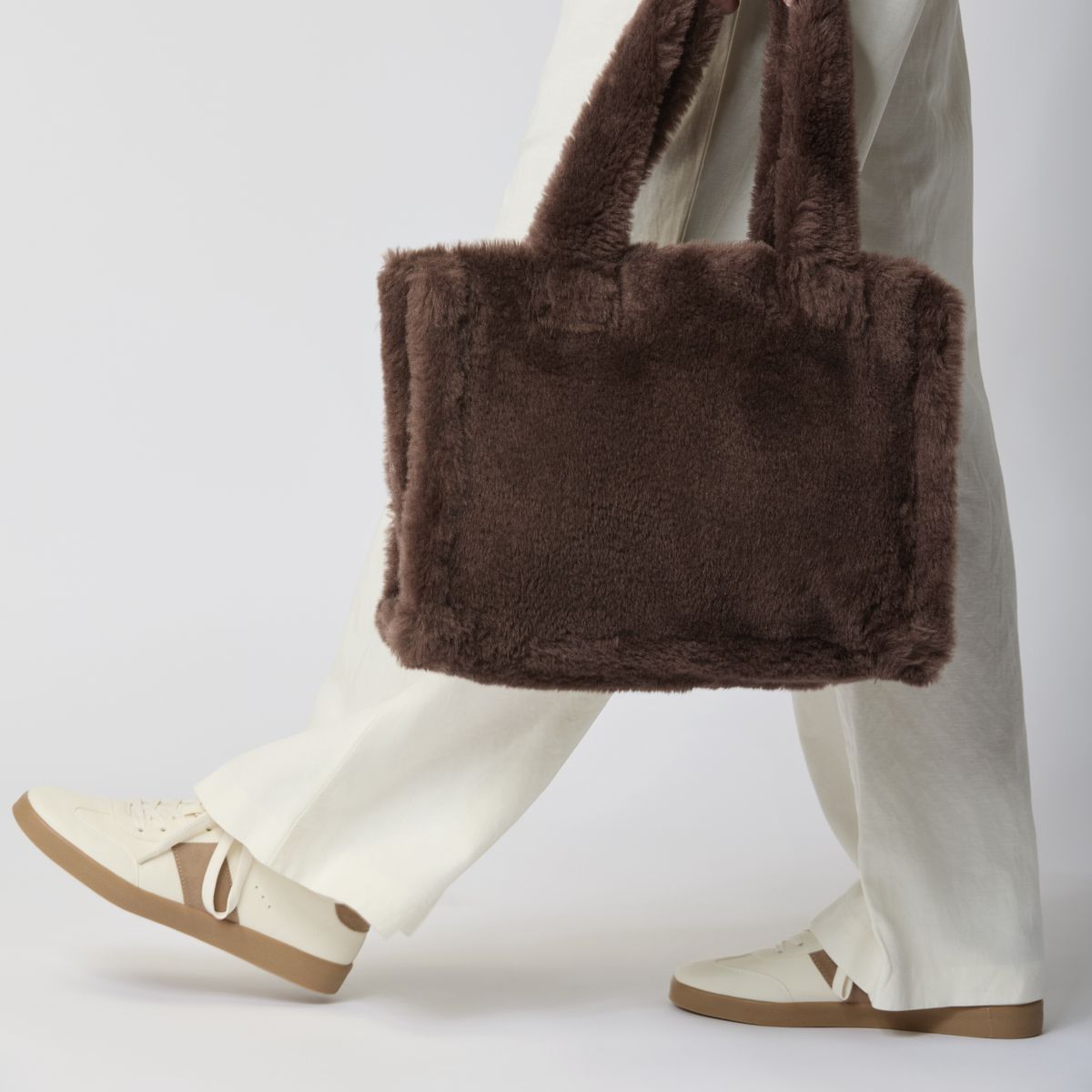 Mini Glory Shopper Cuir brun