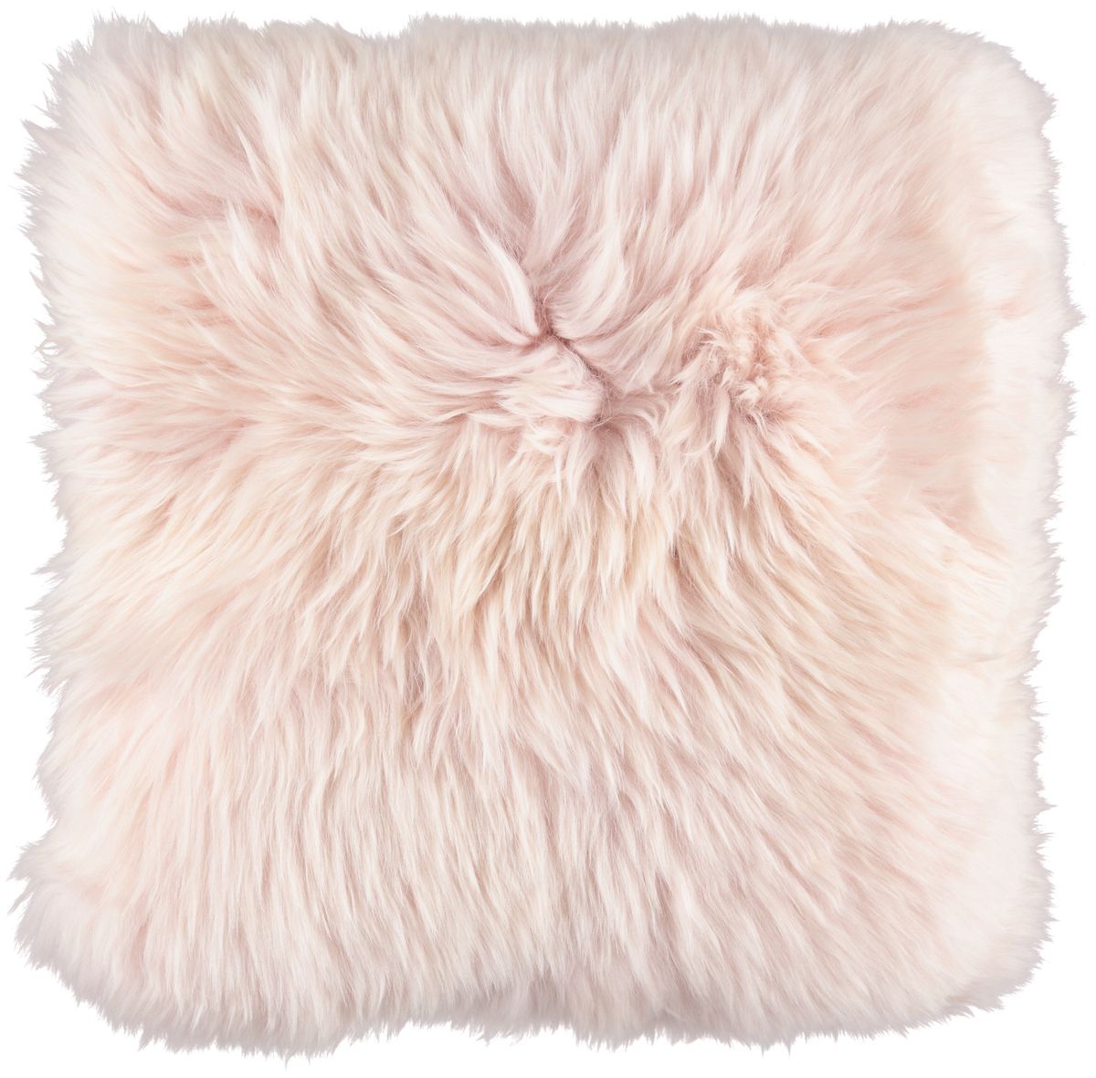 Coussin en peau de mouton longue laine Candy