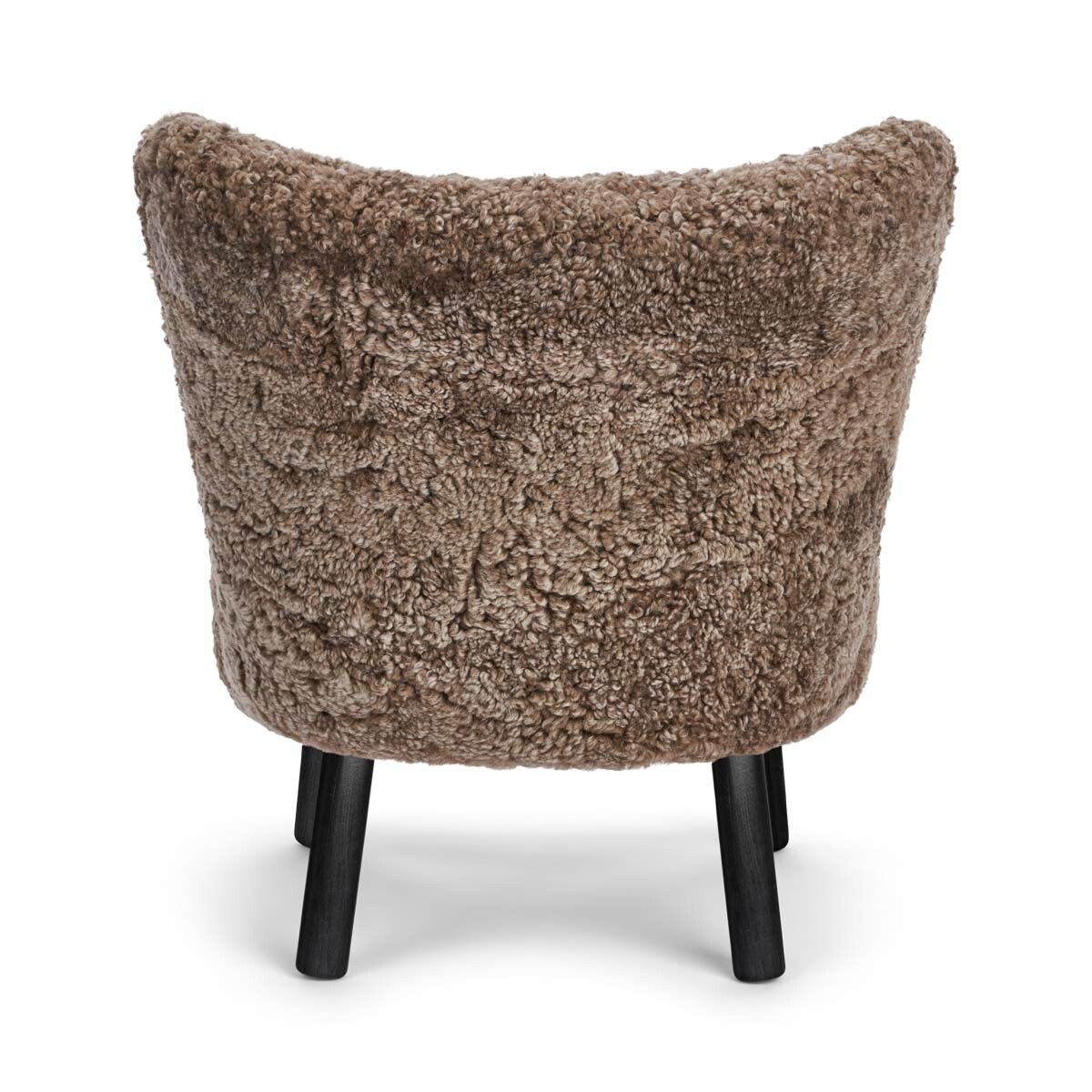 Fauteuil lounge Emily | Laine courte Taupe