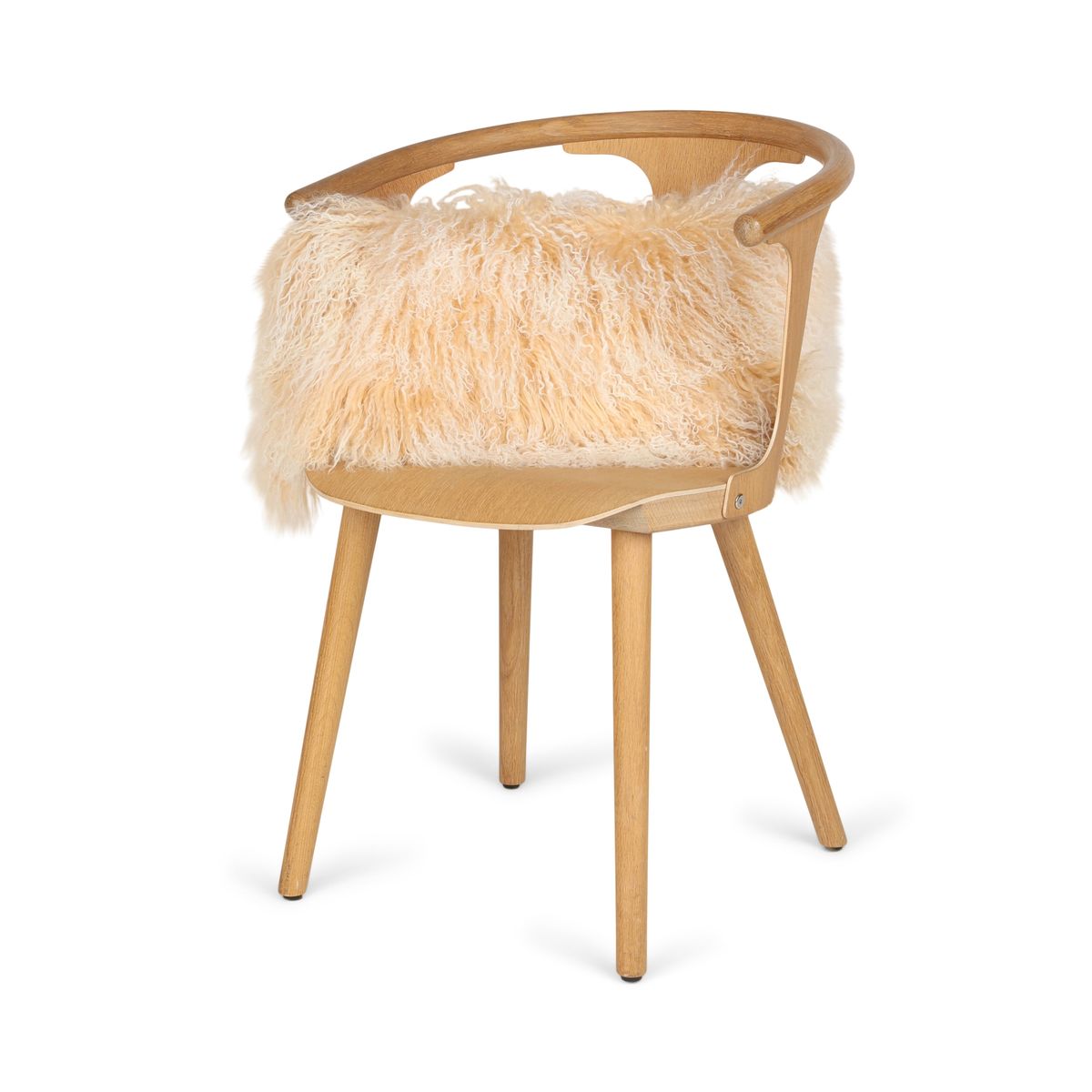 Coussin bouclé Lever de soleil arctique