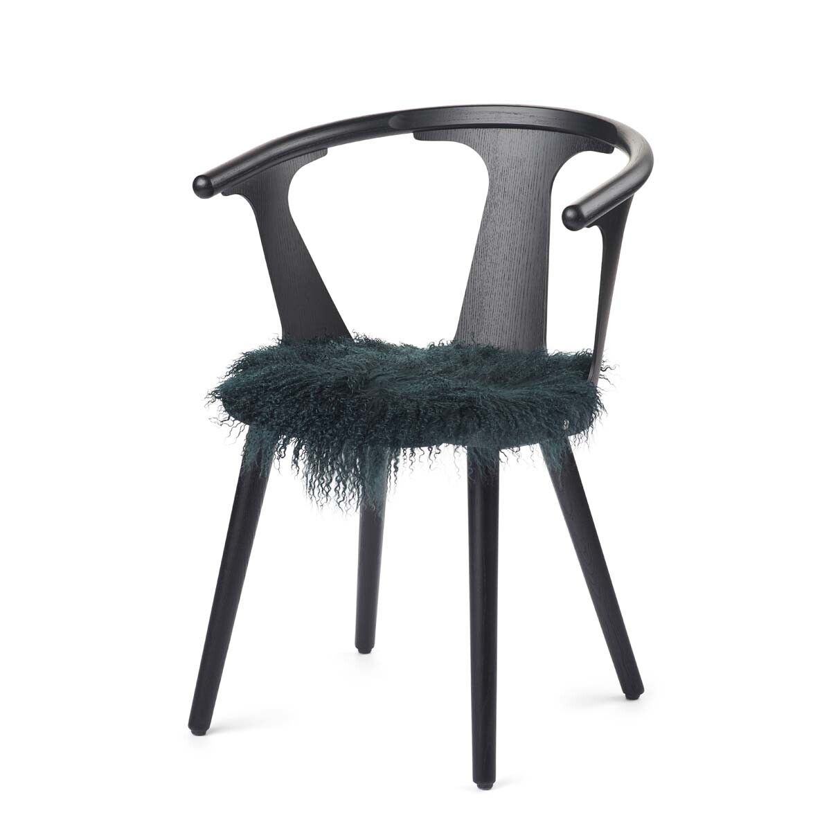 Dessus de siège en peau de mouton tibétaine | Ø38 cm Caspian