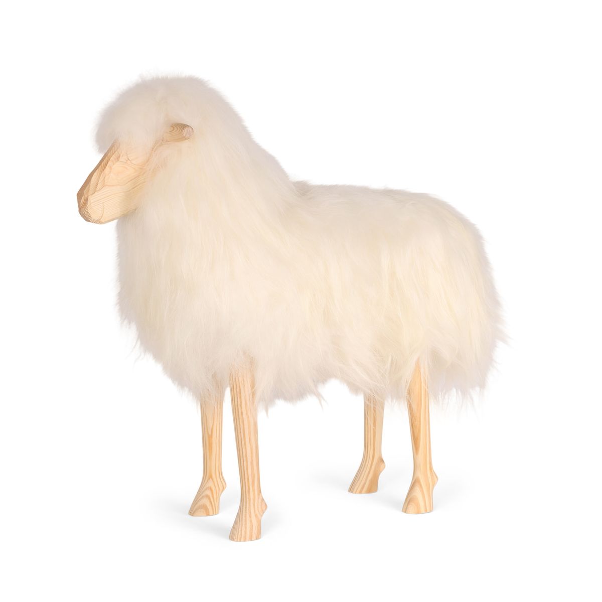 Mouton décoratif debout Signature | Grand Blanc Cassé