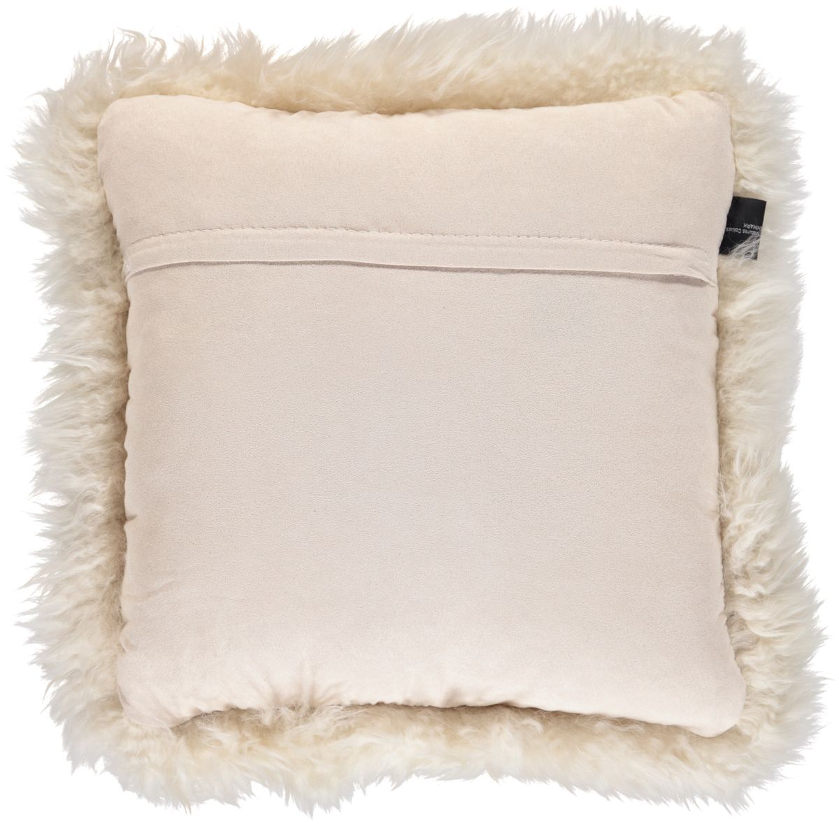 Coussin en peau de mouton longue laine Linge