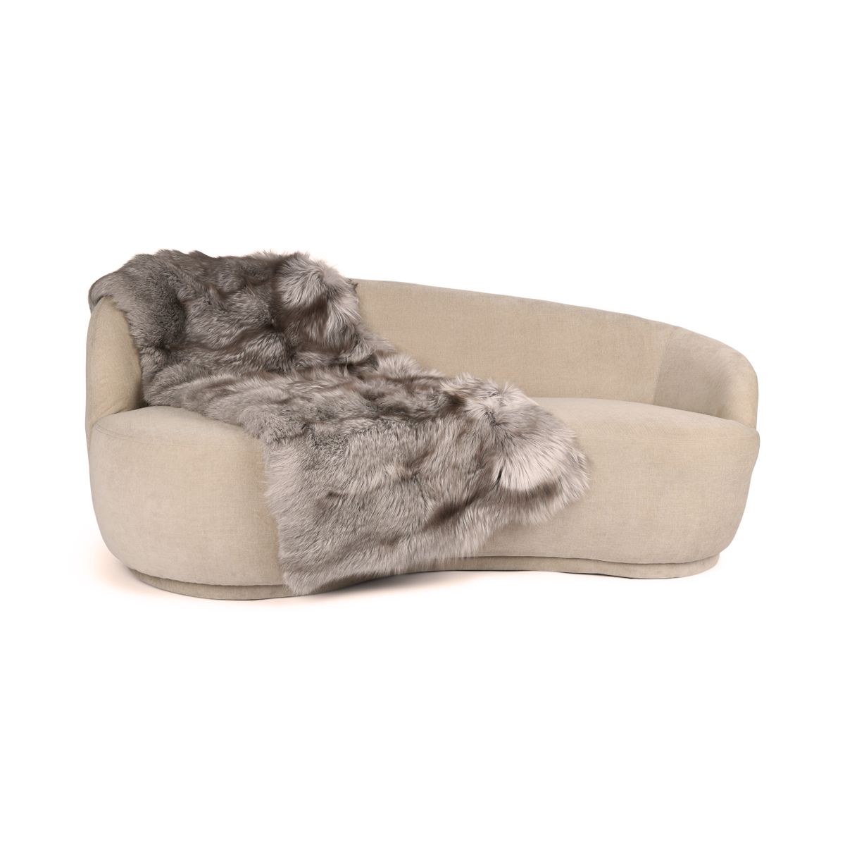 Plaid Premium Fox | Support Cachemire | Champignon | 75x160 cm