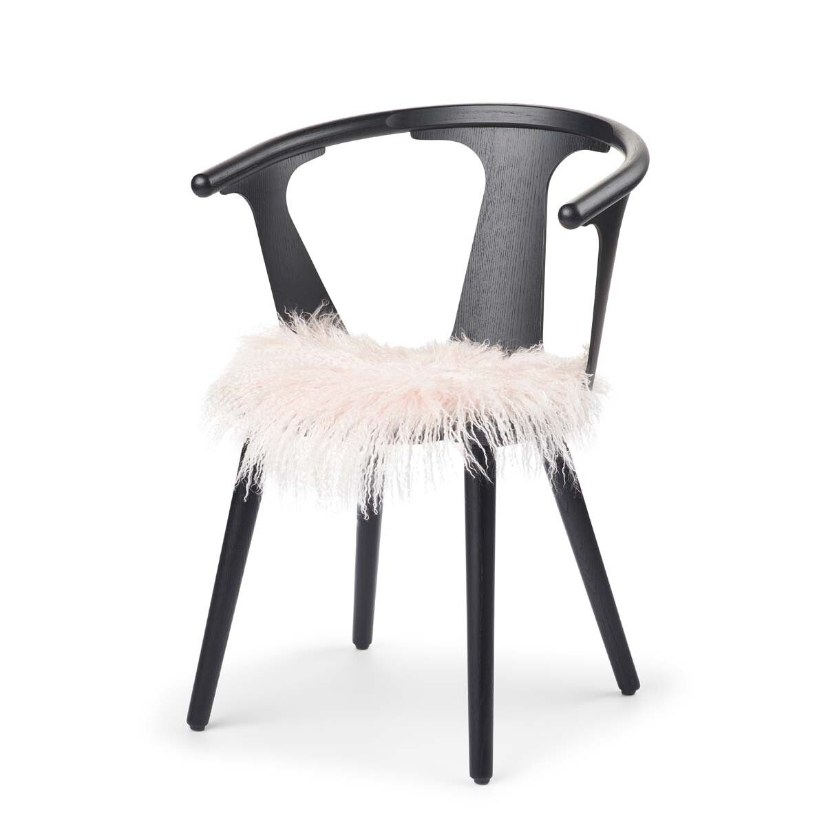 Dessus de siège en peau de mouton tibétaine | Ø38 cm Candy