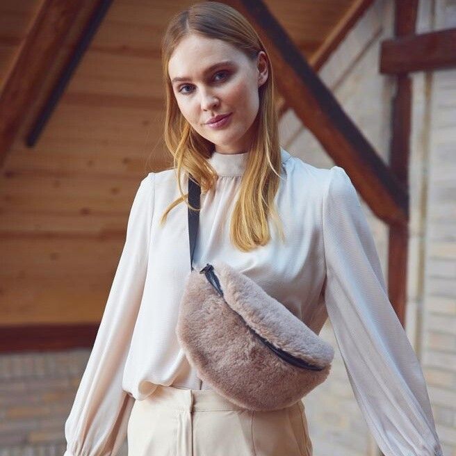 Sac à ceinture Saki Beige