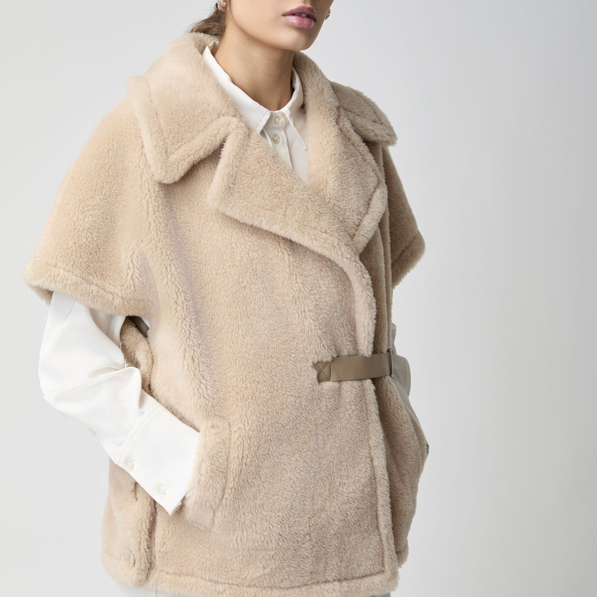 Poncho Elvira Beige