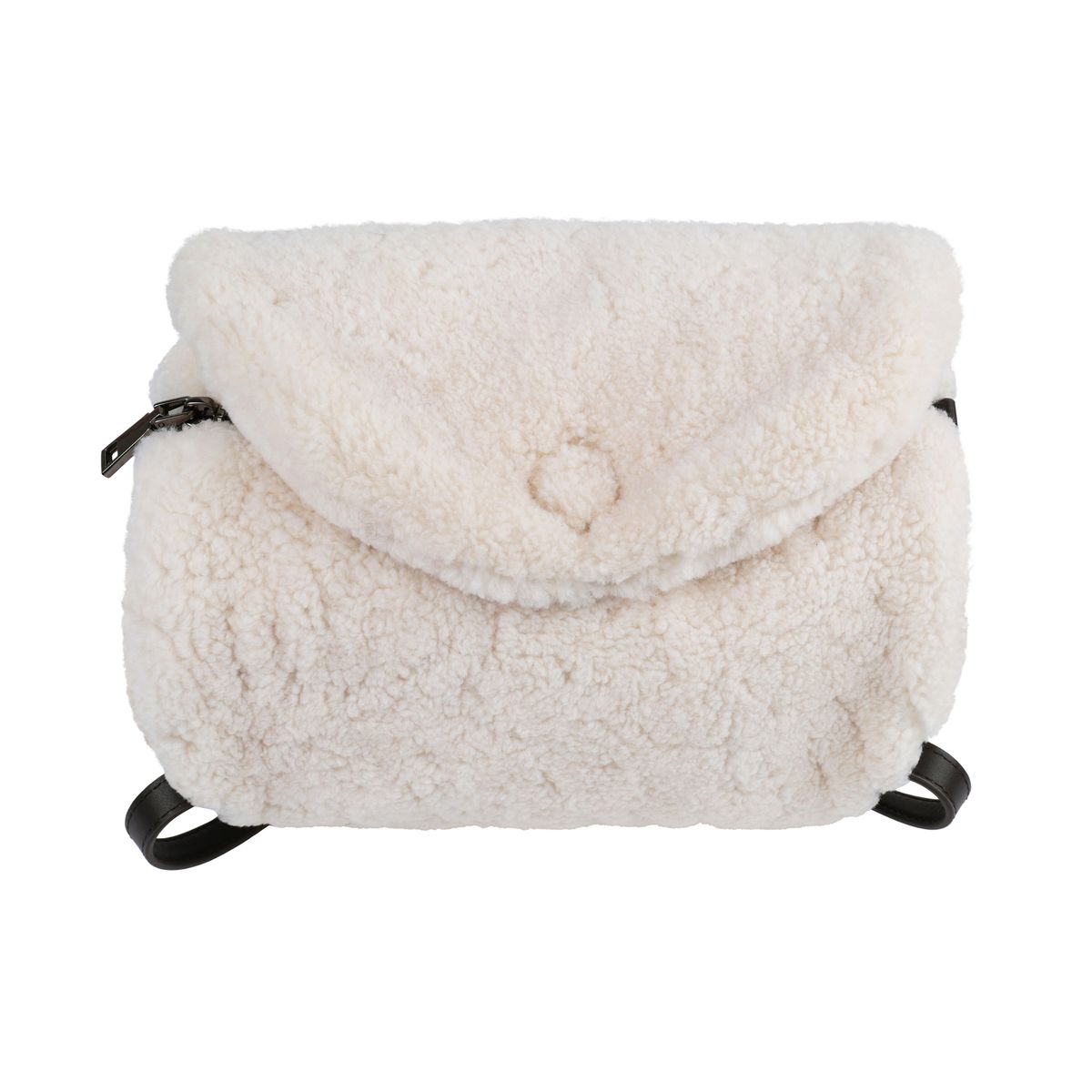 Sac Gloria | Peau de mouton Ivoire/Marron