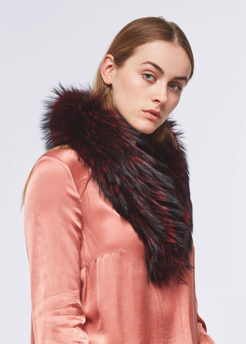 Col Klara de Luxe Bordeaux