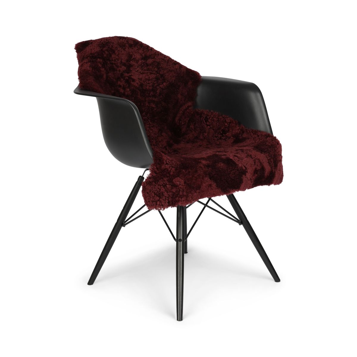 Peau de mouton à laine courte bouclée 90 cm Port Royal