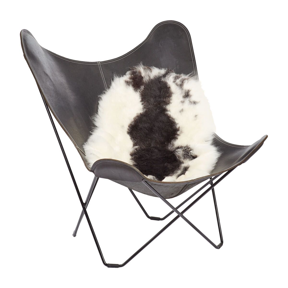 Peau de mouton islandaise | Laine courte | 90-100 cm Repéré