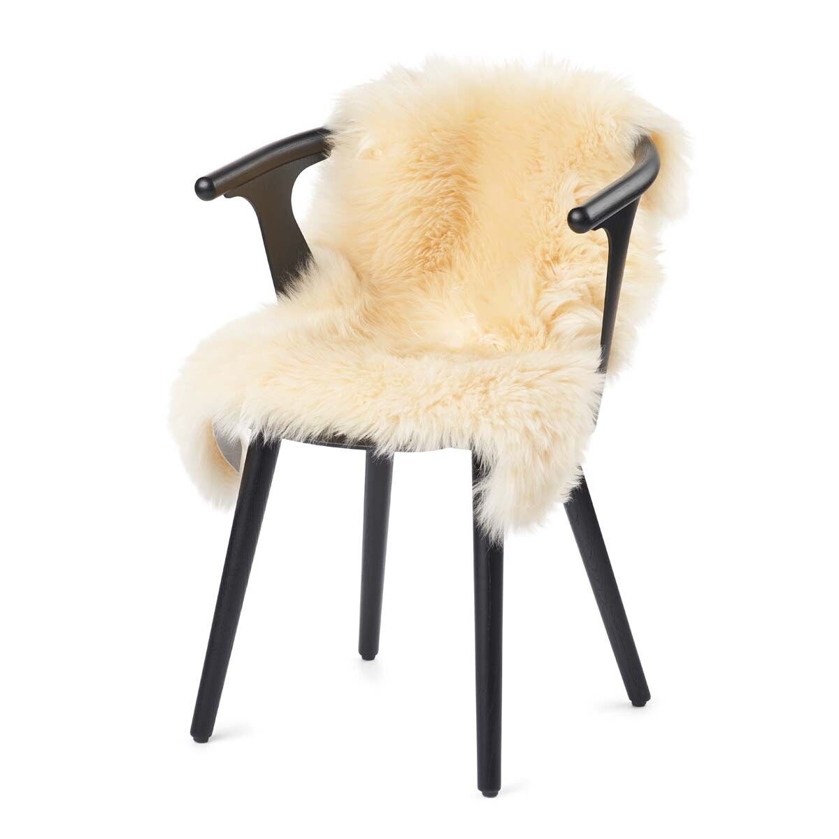 Peau de mouton de Nouvelle-Zélande à laine longue 100 cm Miel Léger