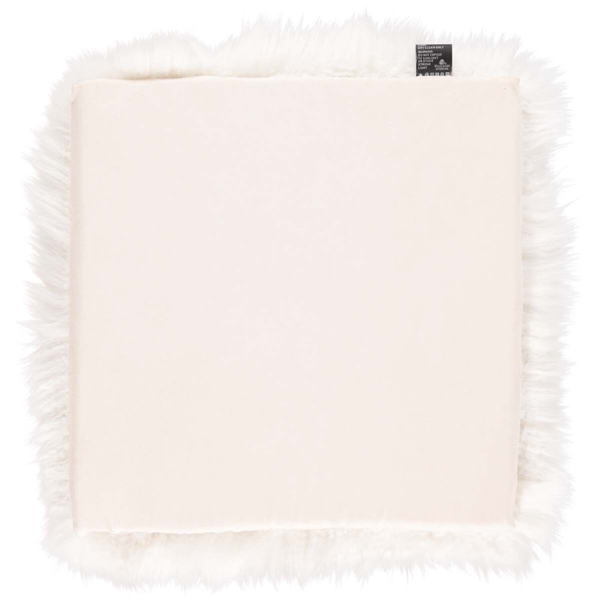 Calf Leather Seat Cover | Ø38 cm Ivoire