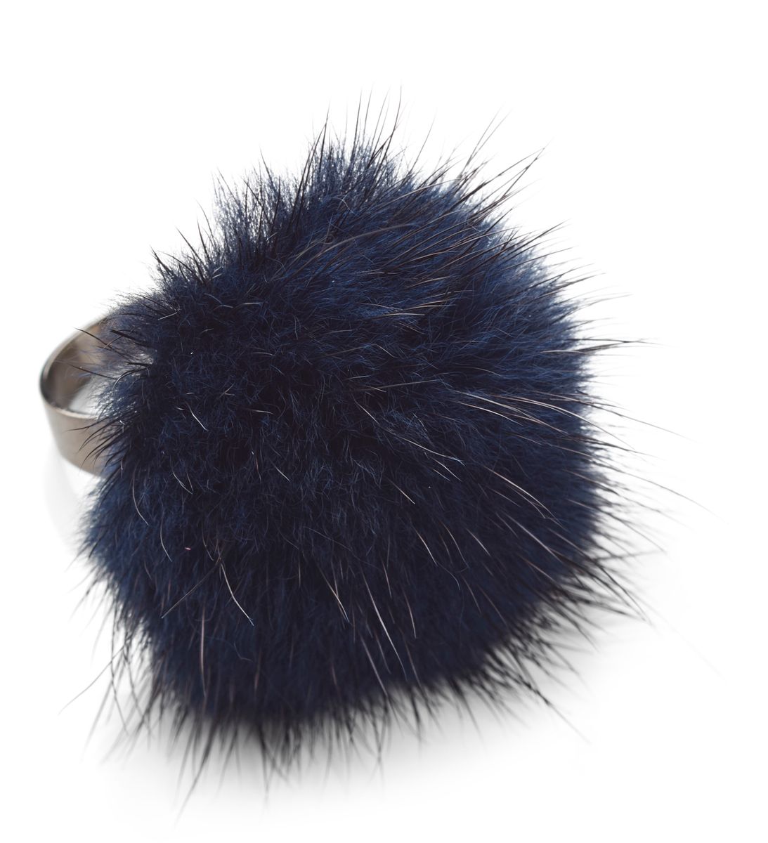 Bague Pompon Marine