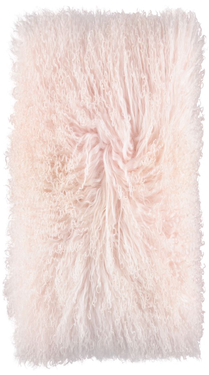 Coussin bouclé Rose