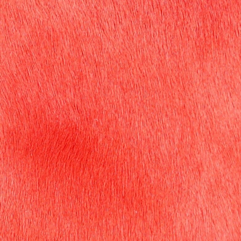 Coussin premium en peau de vache | Double face Pêche
