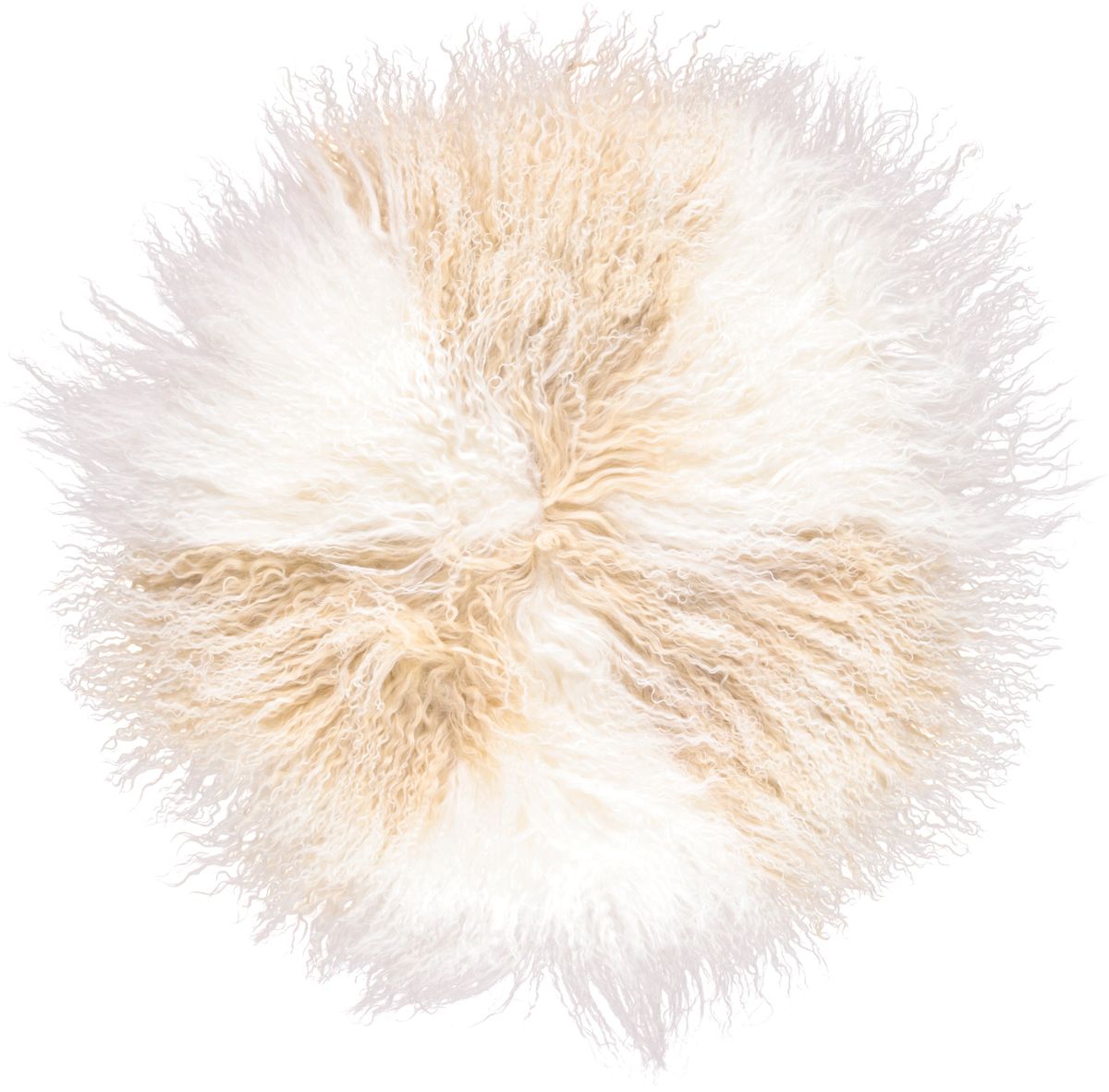 Coussin pour gâteau frisé Soleil arctique/Ivoire