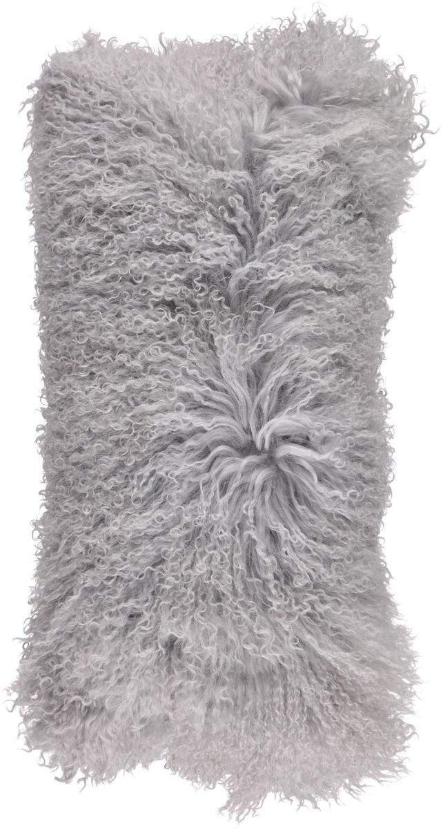 Doubleface Coussin bouclé Gris Léger