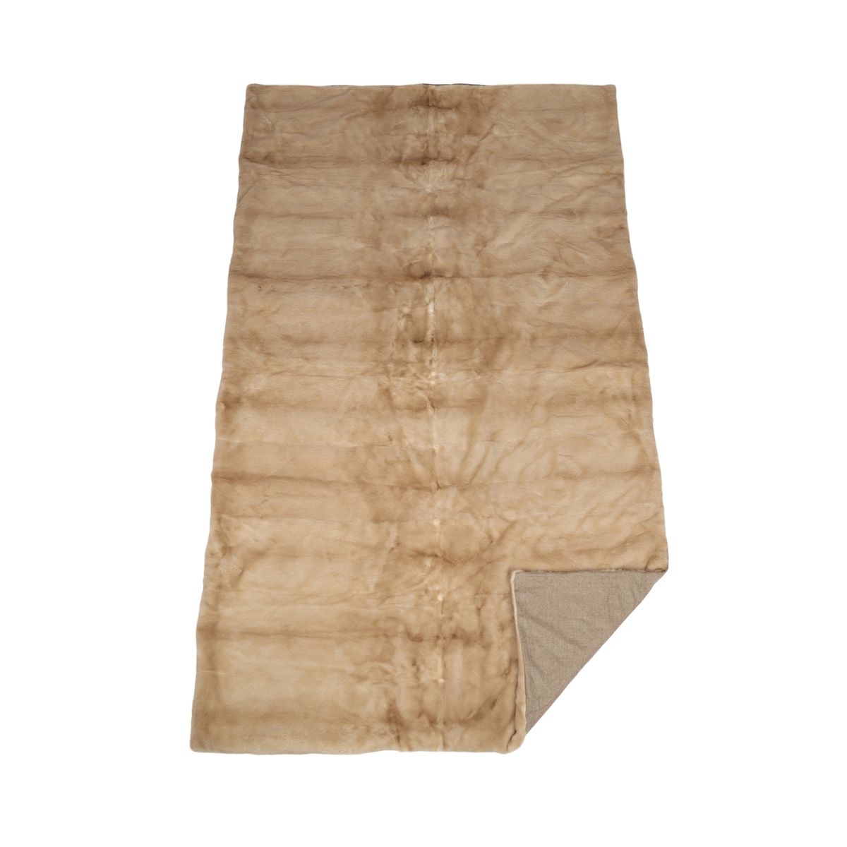 Plaid en vison | Cachemire noir | Palomino | 120x220 cm