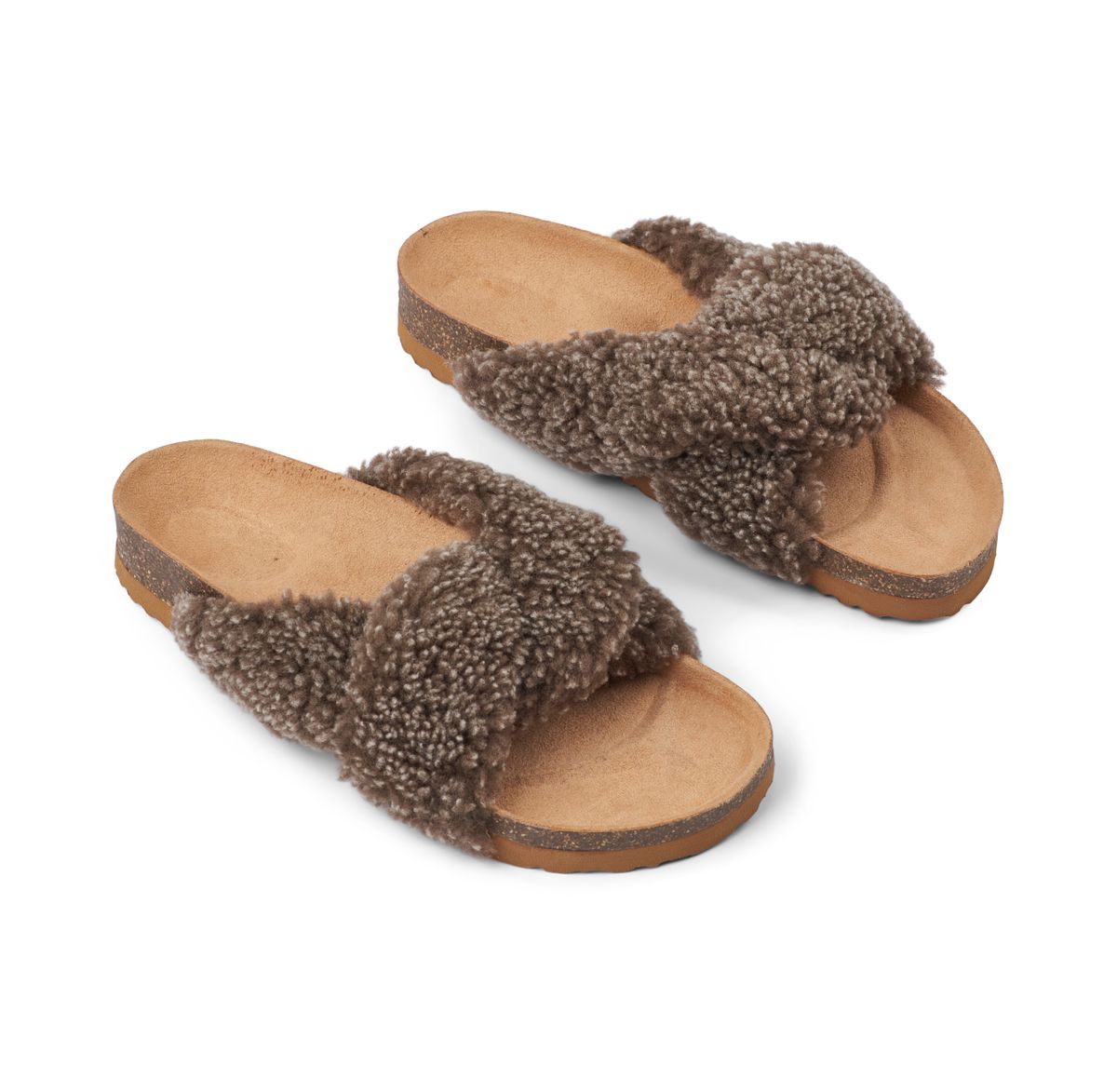 Chausson croisé Lilly Taupe