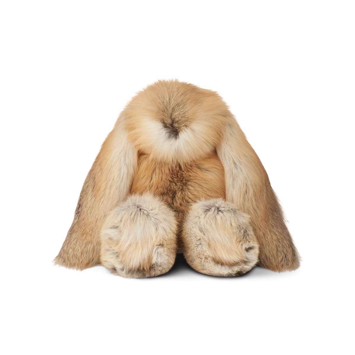 Lapin en peluche | Fourrure de renard Renard doré/Beige
