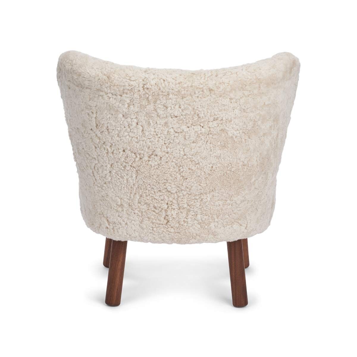 Fauteuil lounge Emily | Laine courte Perle
