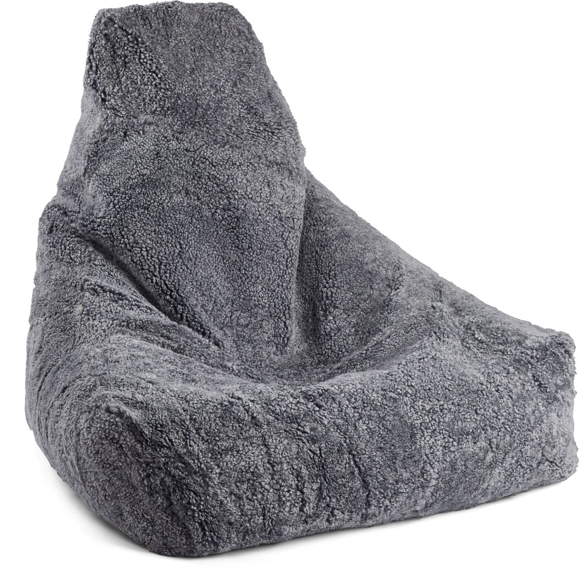 Fauteuil pouf en peau de mouton | Laine courte