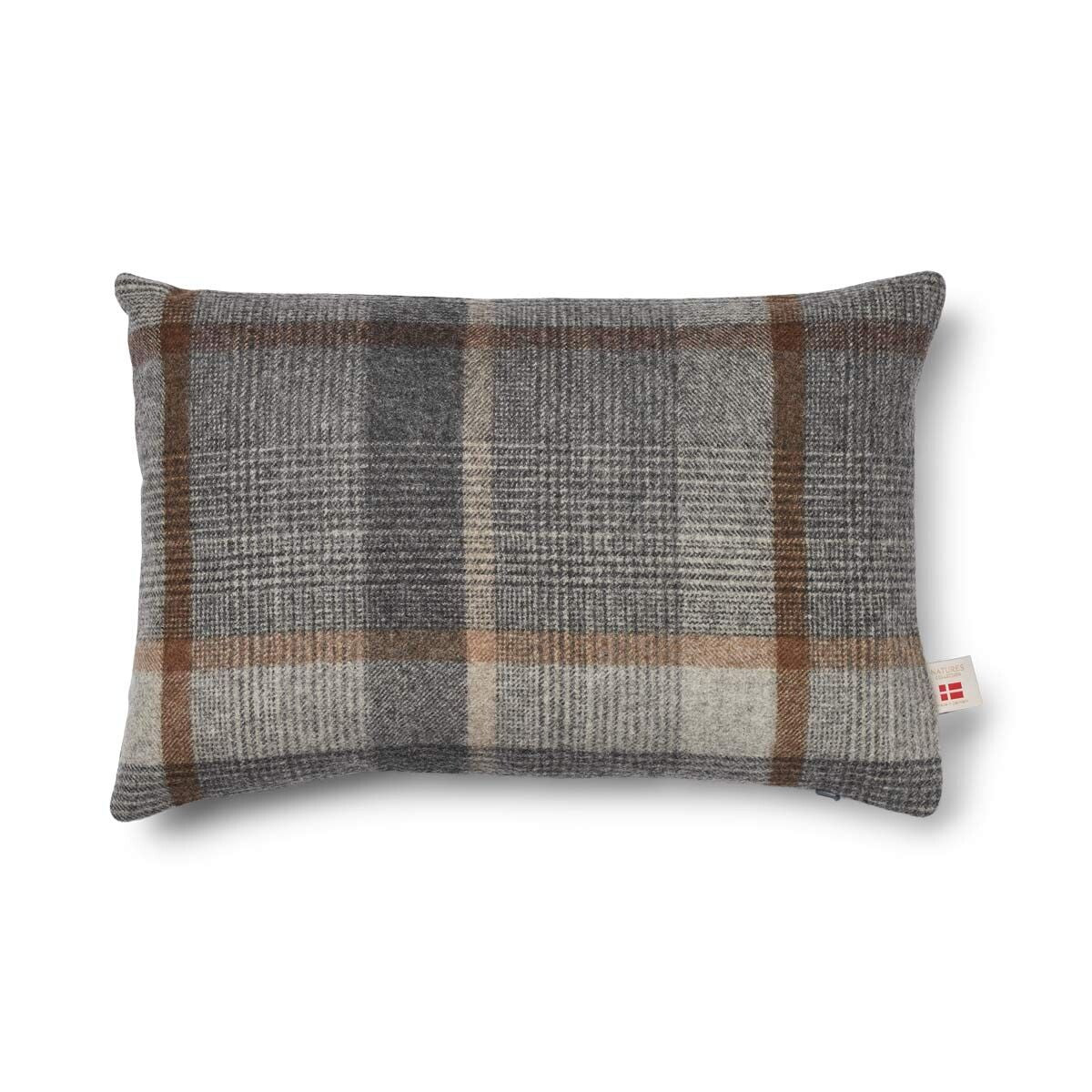 Coussin double face Glencheck-Grey