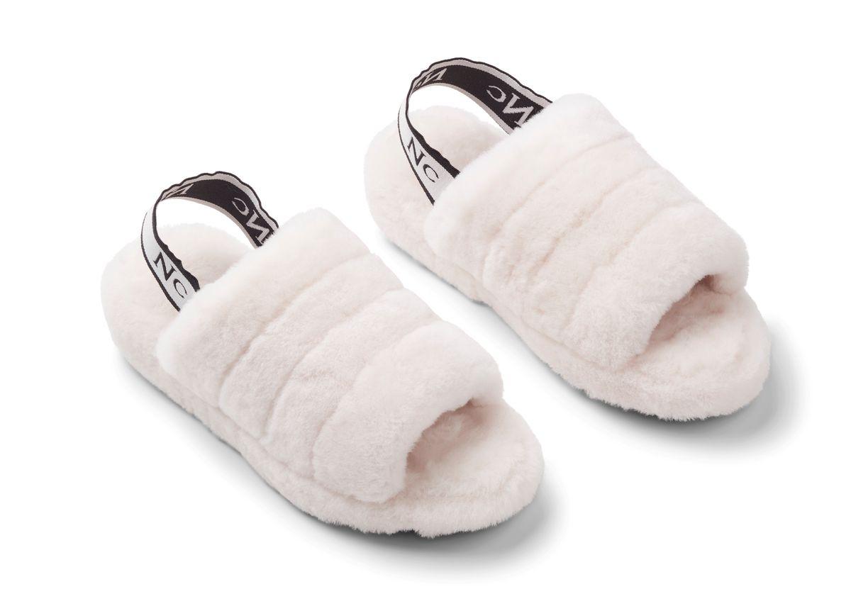 Chausson bouclé duveteux Nature