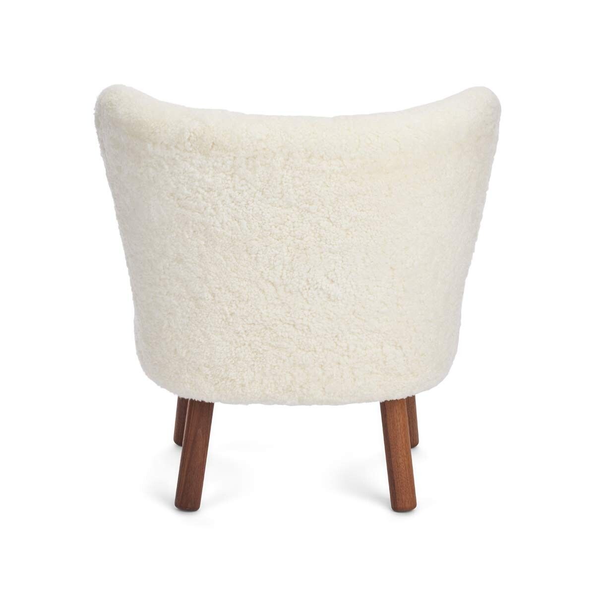 Fauteuil lounge Emily | Laine courte Ivoire