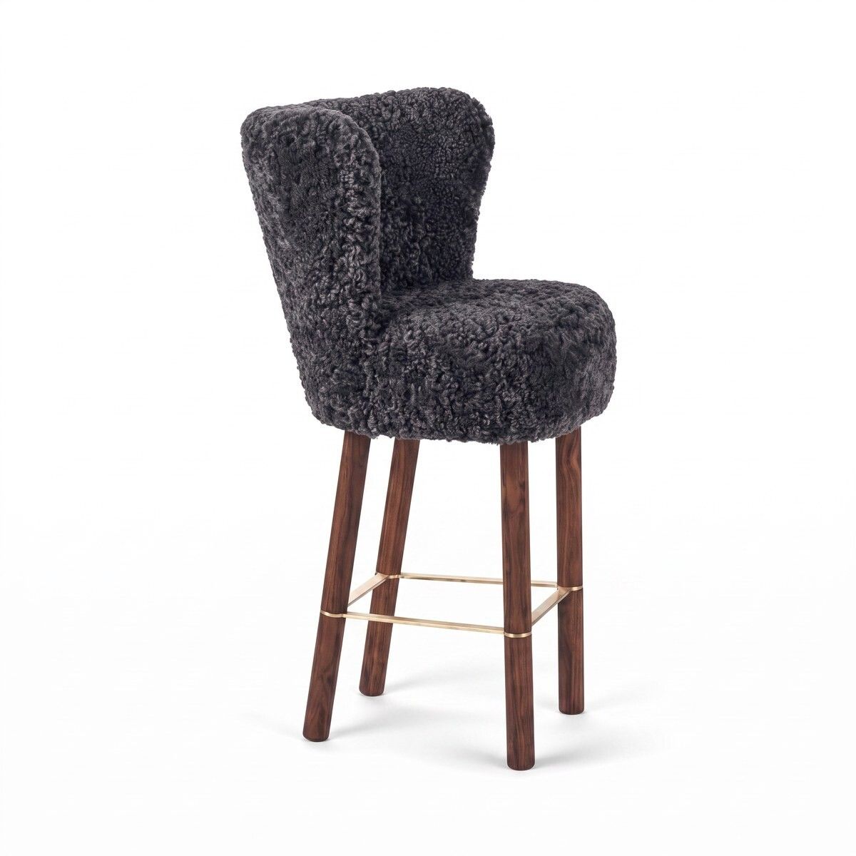 Tabouret de bar Emilia Anthracite