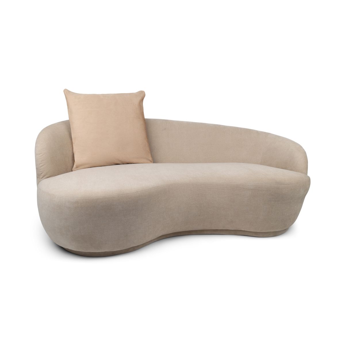 Coussin premium en peau de vache | Double face Beige