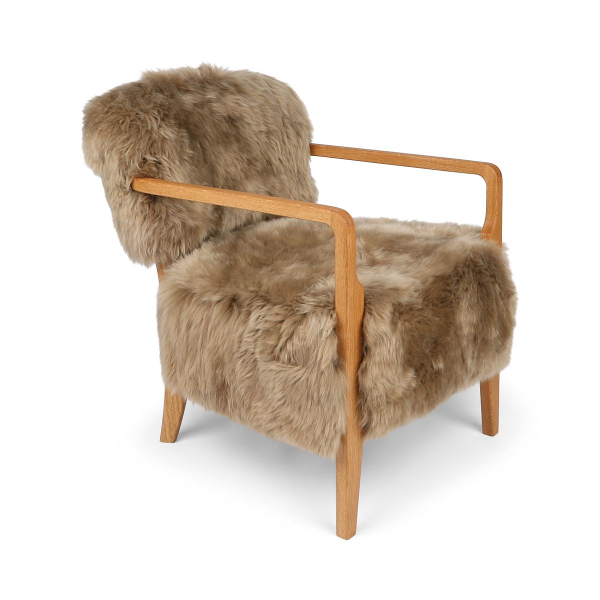 Fauteuil lounge Lina | Peau de mouton de Nouvelle-Zélande | Poils longs