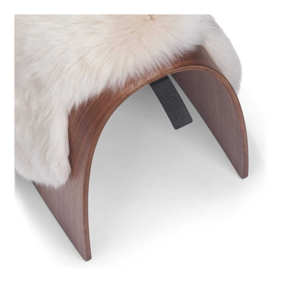 Dessus de tabouret en peau de mouton | Laine longue Linge