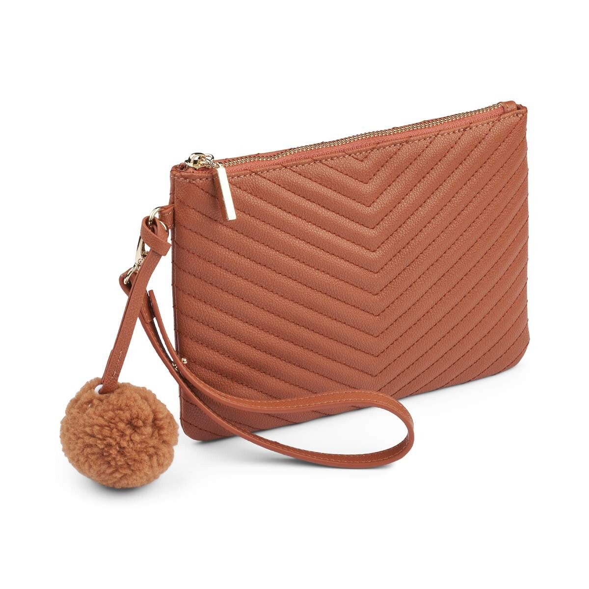 Pochette Helene Cuir brun