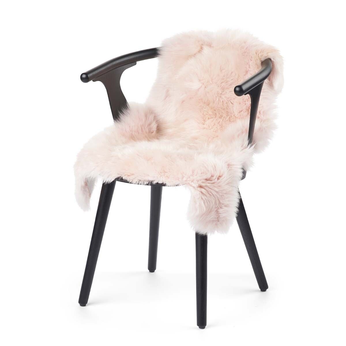 Peau de mouton de Nouvelle-Zélande à laine longue 100 cm Rose
