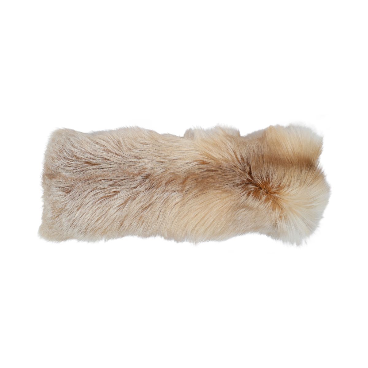 Coussin Premium en Renard | Doublure en Cachemire | Norvège | Or Clair | 30x75 cm