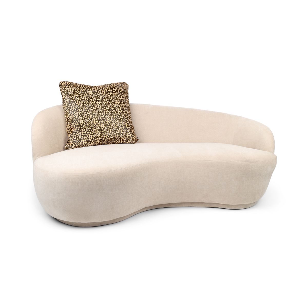 Coussin premium en peau de vache | Double face Yellow/Brown/Black Leopard Print