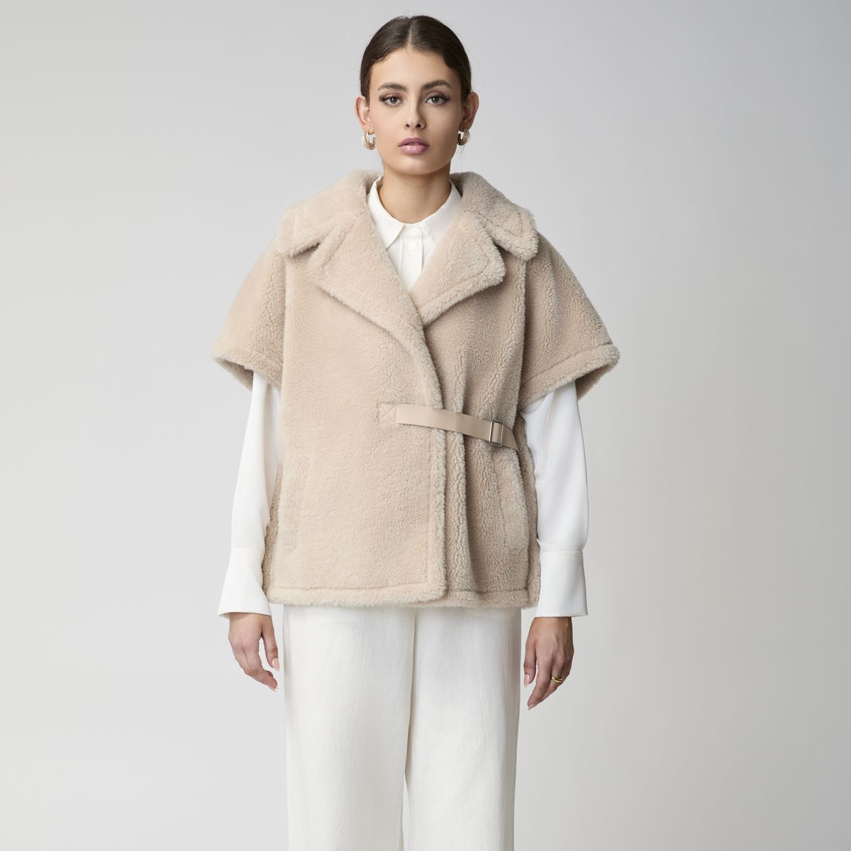 Poncho Elvira Beige