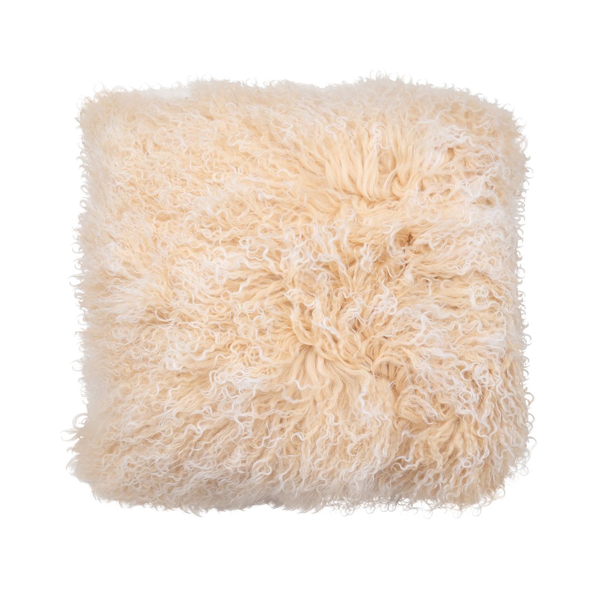Coussin bouclé Lever de soleil arctique