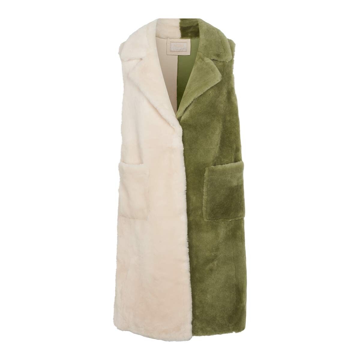 Gilet Raelynn Vert sauge/perle