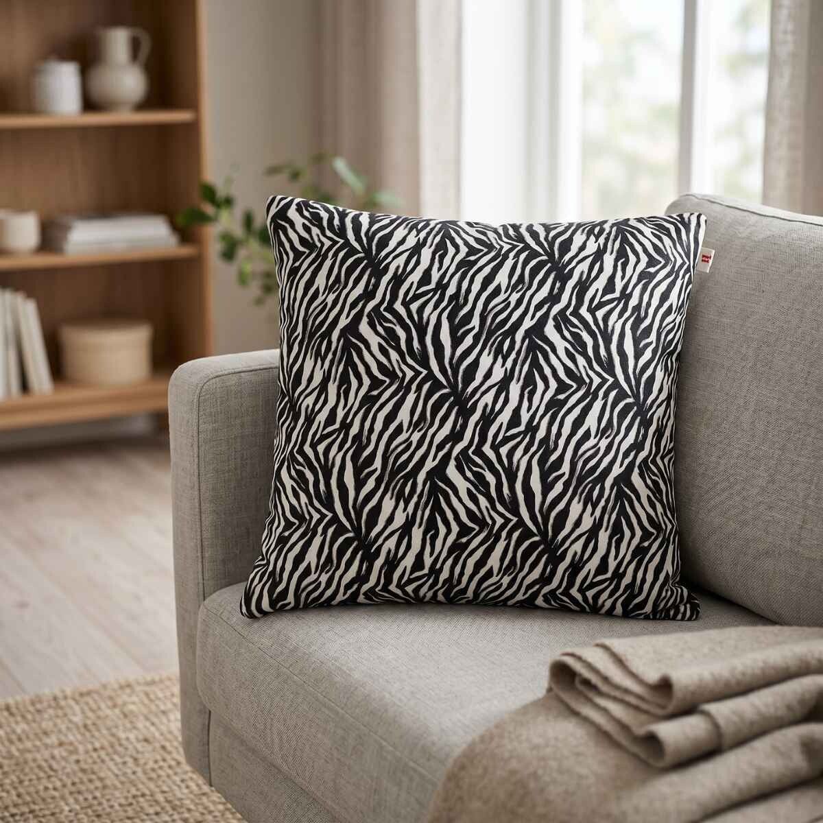 Coussin premium en peau de vache | Double face Jaune Moutarde