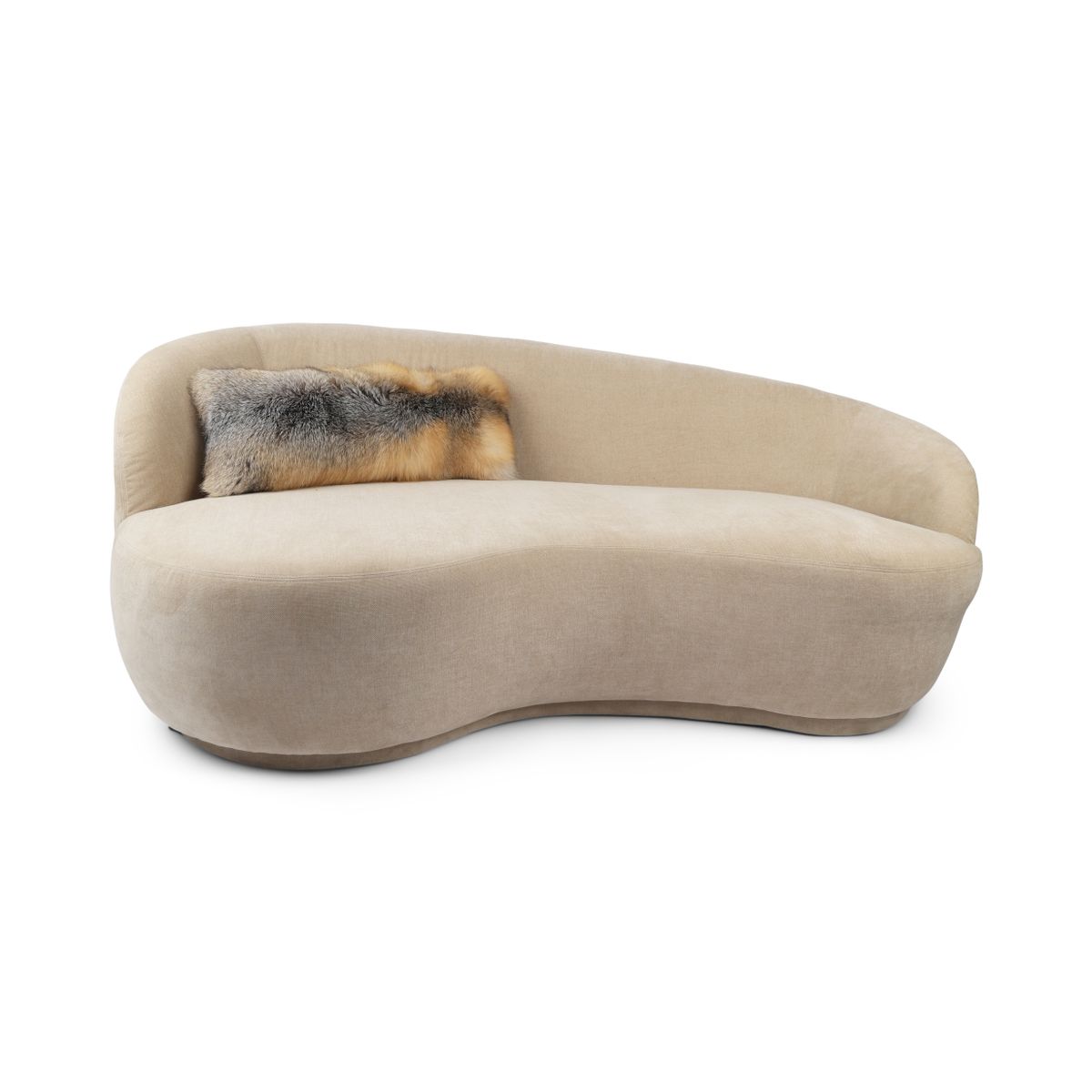 Coussin Premium en Renard | Dos en Cachemire | Norvège | Golden Island | 30x70 cm